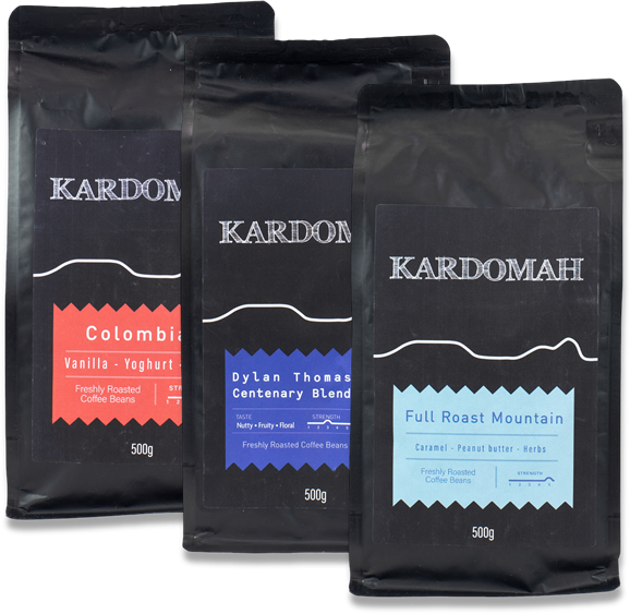The Kardomah coffee bag range